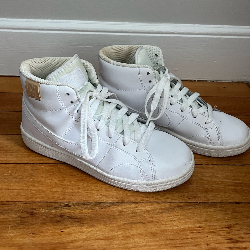 Size 6.5 white Nike high tops